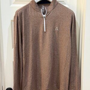 Rhoback Q-zip Brown Herringbone in size XXL
